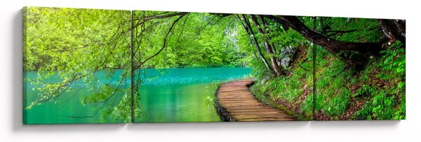 Obraz - Jeziora Plitwickie (170x50 cm)