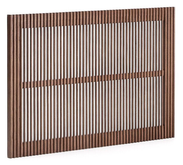 Zagłówek z litego drewna jesionowego w ciemnym naturalnym kolorze 105x70 cm Beyla – Kave Home