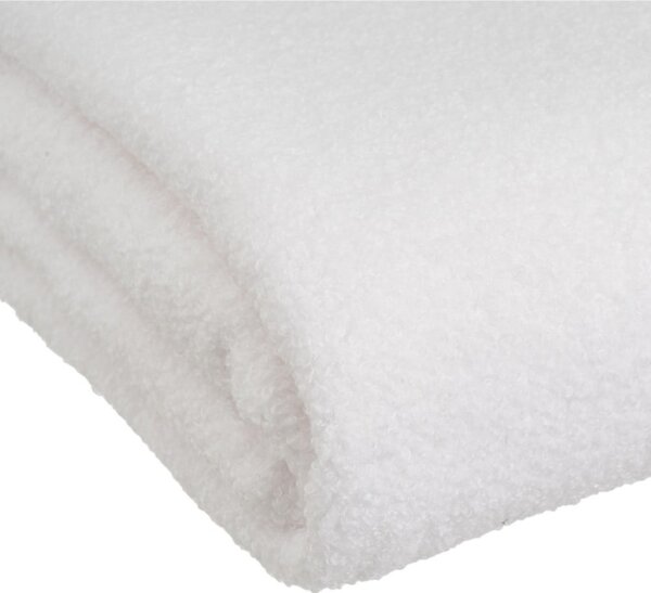 Biały koc z materiału sherpa 130x160 cm Sherpa Bouclé – Casa Selección