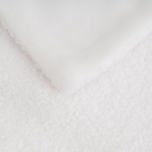 Biały koc z materiału sherpa 130x160 cm Sherpa Bouclé – Casa Selección