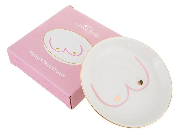 Porcelanowy talerzyk na biżuterię Girl Power – Sass & Belle