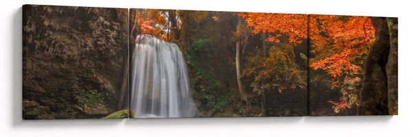 Obraz - Wodospad w Tajlandii (170x50 cm)