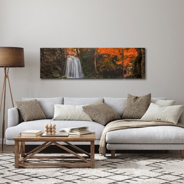 Obraz - Wodospad w Tajlandii (170x50 cm)