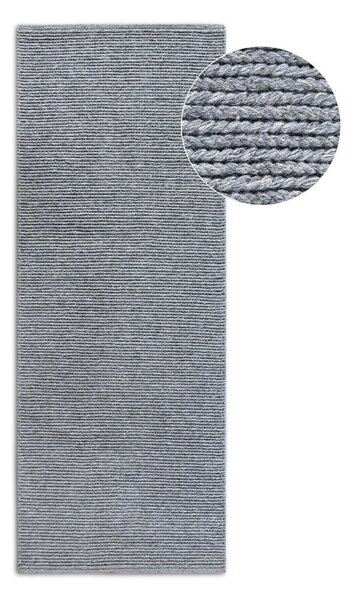 Szary wełniany chodnik tkany ręcznie 80x200 cm Francois – Villeroy&Boch