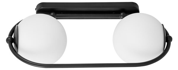 LAMPA ŚCIENNA KINKIET NOWOCZESNY CZARNY PANARI W2