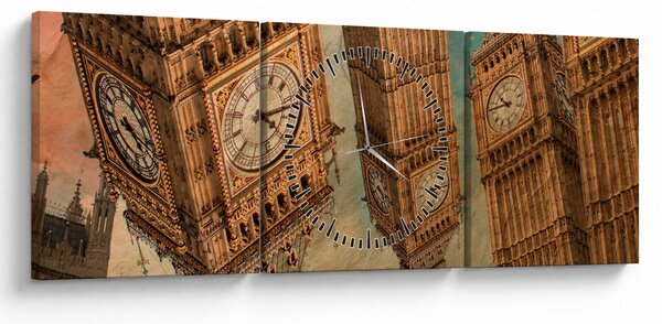 Obraz - Big Ben, Londyn (z zegarem) (90x30 cm)