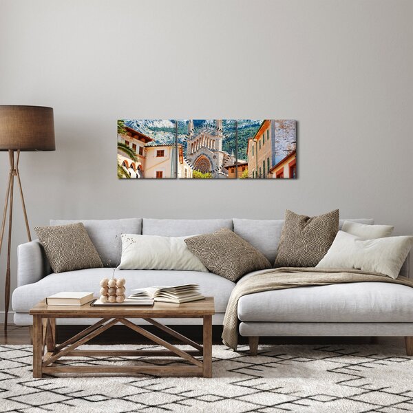 Obraz - Sóller, Majorka (z zegarem) (90x30 cm)