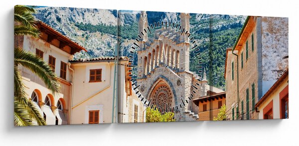 Obraz - Sóller, Majorka (z zegarem) (90x30 cm)