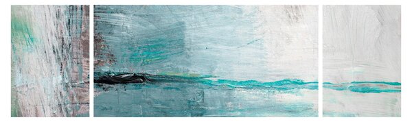 Obraz - Abstrakcyjny obraz olejny (170x50 cm)
