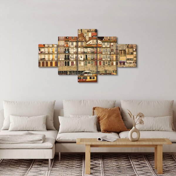 Obraz - Dzielnica Waterfront, Portugalia (125x70 cm)