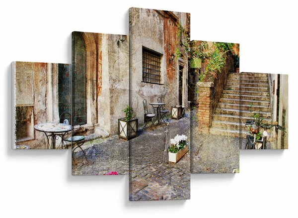 Obraz - Stare ulice Rzymu (125x70 cm)