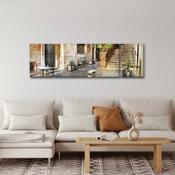 Obraz - Stare ulice Rzymu (170x50 cm)