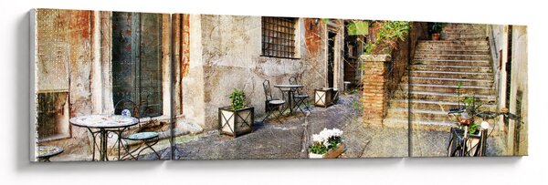 Obraz - Stare ulice Rzymu (170x50 cm)