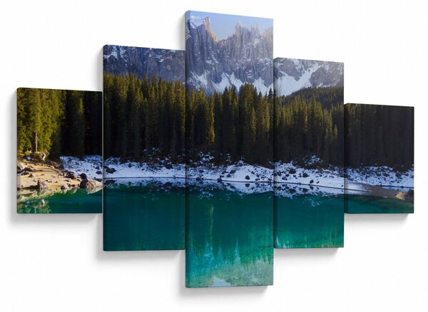 Obraz - Jezioro Karersee (125x70 cm)