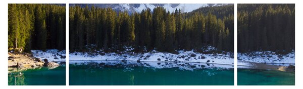 Obraz - Jezioro Karersee (170x50 cm)