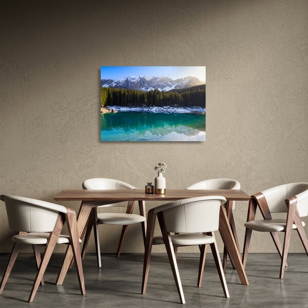 Obraz na szkle - Jezioro Karersee (70x50 cm)
