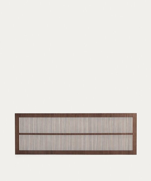 Zagłówek z litego drewna jesionowego w ciemnym naturalnym kolorze 195x70 cm Beyla – Kave Home