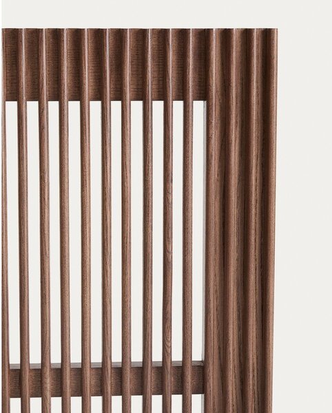Zagłówek z litego drewna jesionowego w ciemnym naturalnym kolorze 195x70 cm Beyla – Kave Home