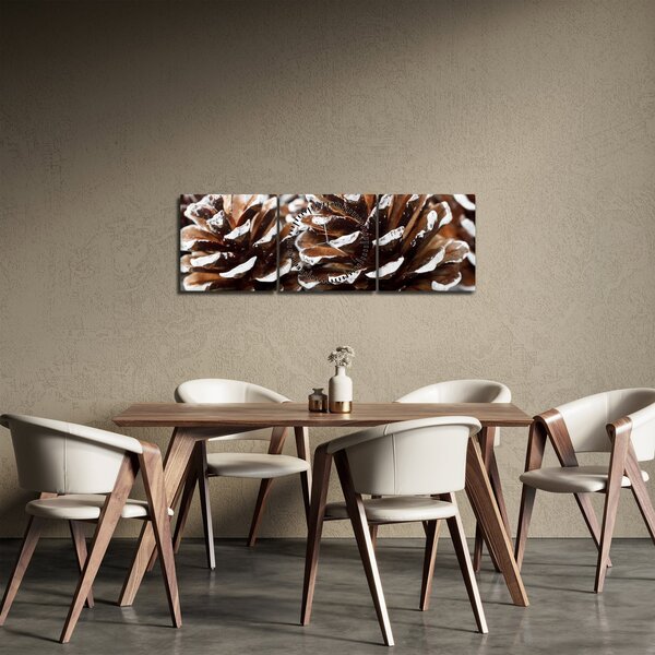 Obraz - Pączki (z zegarem) (90x30 cm)