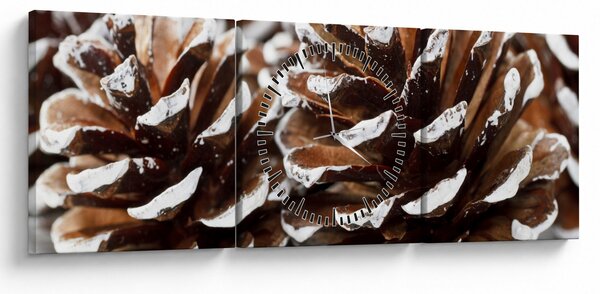 Obraz - Pączki (z zegarem) (90x30 cm)