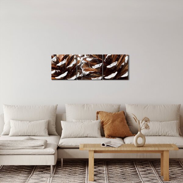 Obraz - Pączki (z zegarem) (90x30 cm)