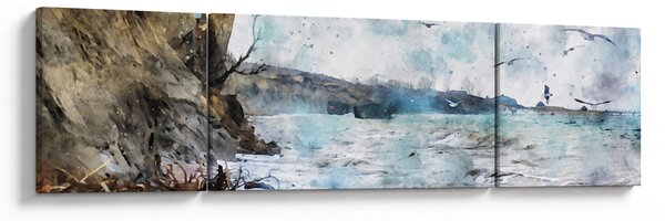 Obraz - Rafa, akwarela (170x50 cm)