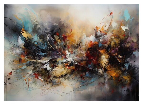 Obraz na szkle - Grafika abstrakcyjna (70x50 cm)