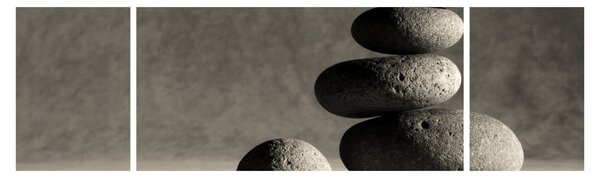 Obraz - Szare kamienie (170x50 cm)