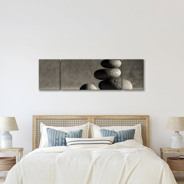 Obraz - Szare kamienie (170x50 cm)