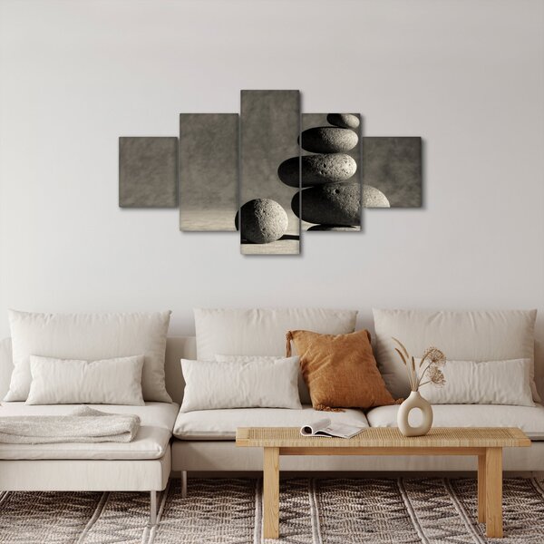 Obraz - Szare kamienie (125x70 cm)