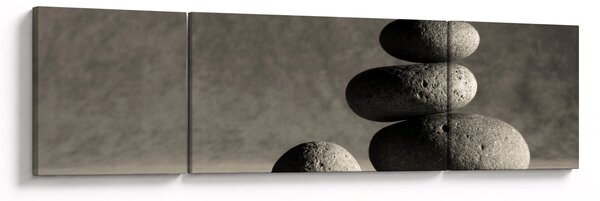 Obraz - Szare kamienie (170x50 cm)