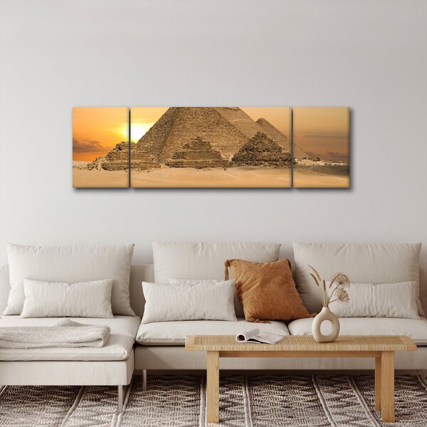 Obraz - Piramidy (170x50 cm)