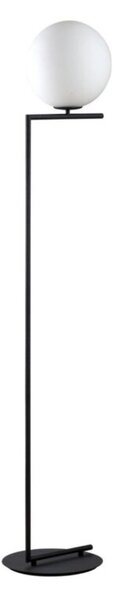 Lampa stojąca minimalistyczna czarna biała kula 1xE27 11W Mondo Italux