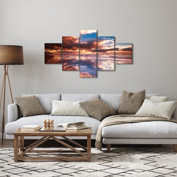 Obraz - Wieczorna plaża (125x70 cm)