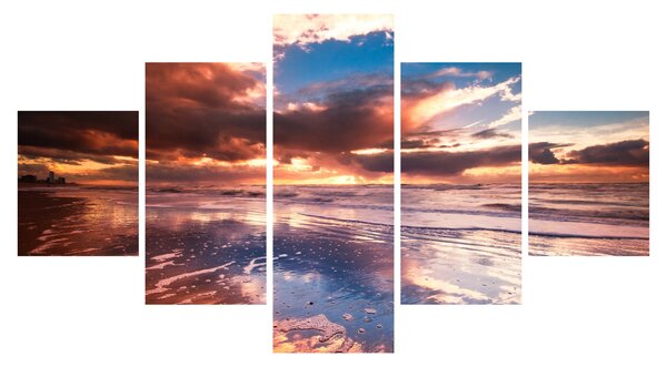 Obraz - Wieczorna plaża (125x70 cm)