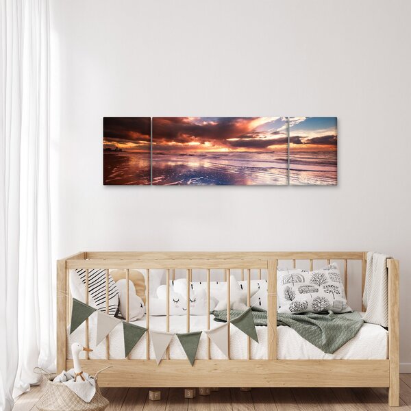 Obraz - Wieczorna plaża (170x50 cm)