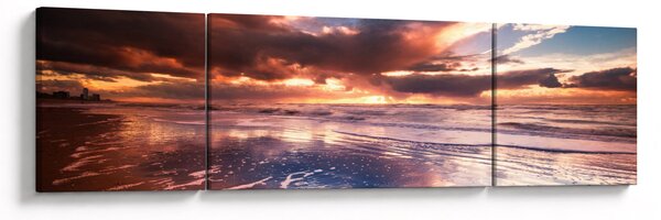 Obraz - Wieczorna plaża (170x50 cm)