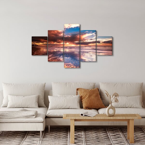 Obraz - Wieczorna plaża (125x70 cm)