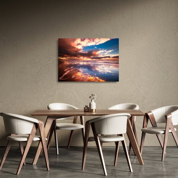 Obraz na szkle - Wieczorna plaża (70x50 cm)