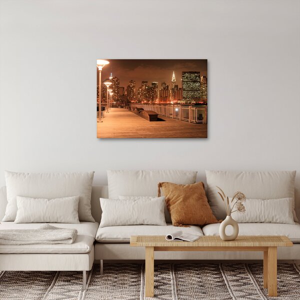 Obraz - Nocne miasto (70x50 cm)