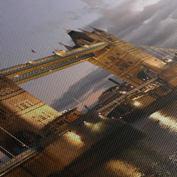 Obraz - Tower Bridge nocą (170x50 cm)