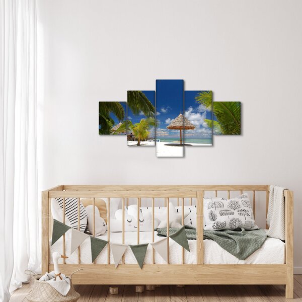 Obraz - Plaża z białym piaskiem (125x70 cm)