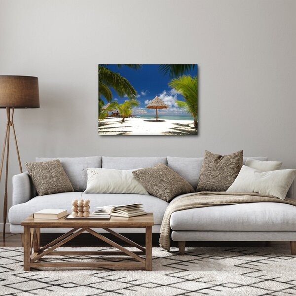 Obraz - Plaża z białym piaskiem (70x50 cm)