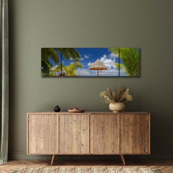 Obraz - Plaża z białym piaskiem (170x50 cm)