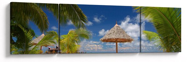 Obraz - Plaża z białym piaskiem (170x50 cm)