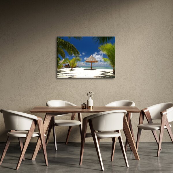 Obraz - Plaża z białym piaskiem (70x50 cm)