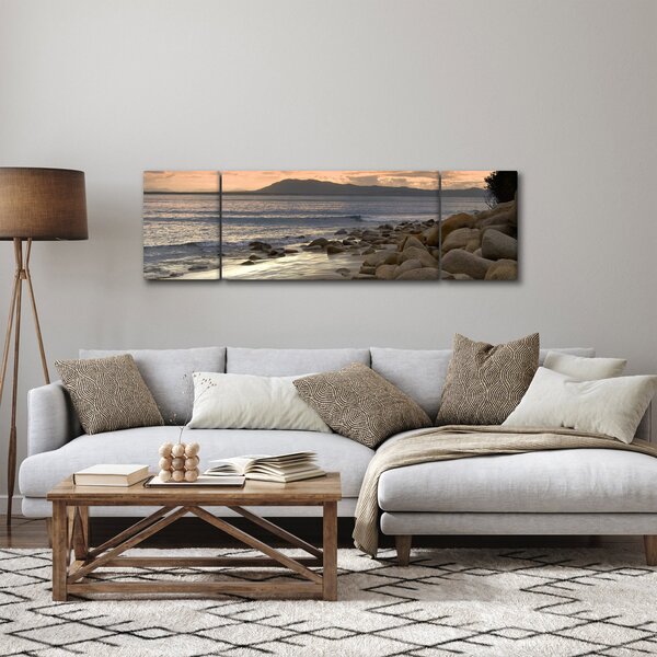 Obraz - Morze i góry (170x50 cm)