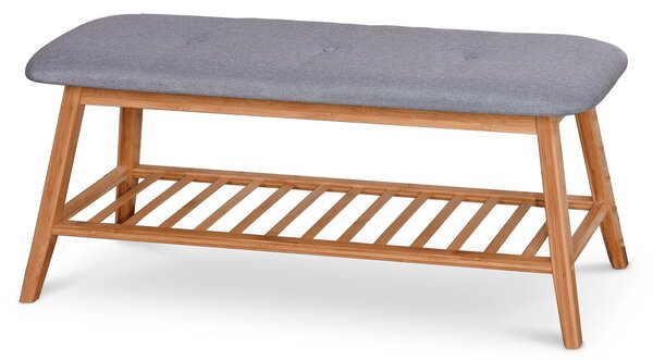 Drewniana ławka z półką siedzisko na buty 100 cm N1-K40