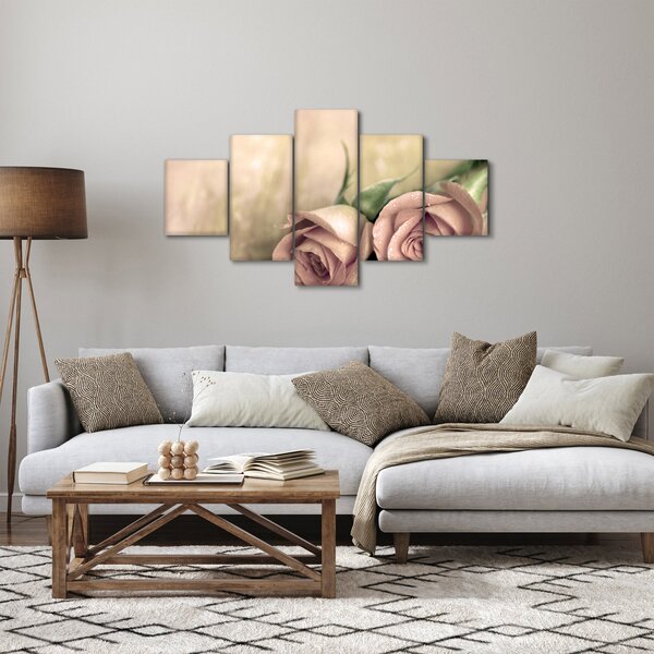 Obraz - Delikatne róże (125x70 cm)