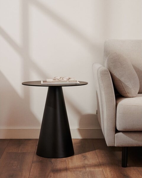Okrągły stolik ze szklanym blatem ø 50 cm Wilshire – Kave Home
